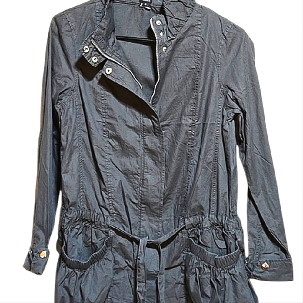 Aziz light weight jacket, in small,  charcoal gray NWOT